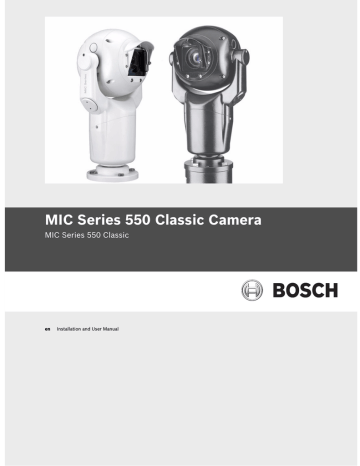 Bosch MIC Series 550 Classic User manual | Manualzz