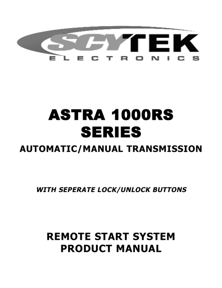 scytek remote start manual