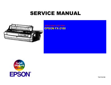 Epson FX-2180 - Impact Printer Service manual | Manualzz