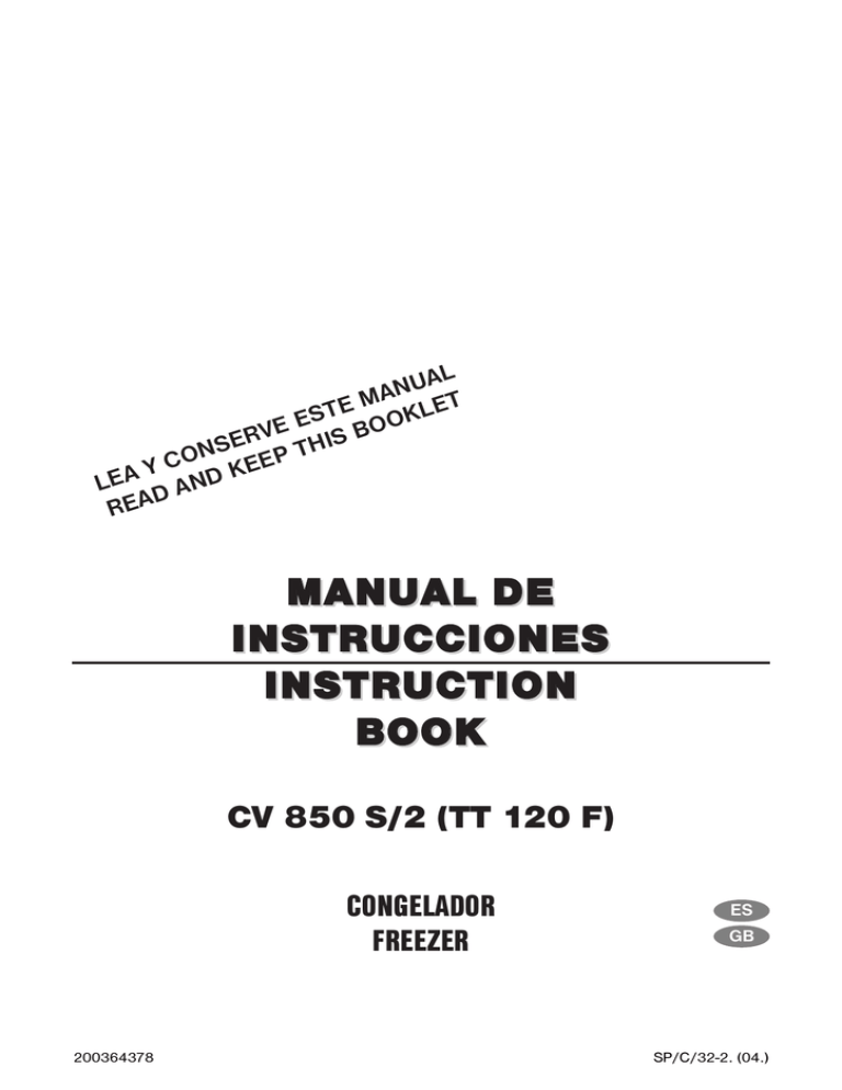Electrolux Cv 850 S 2 Tt 1 F Technical Data Manualzz
