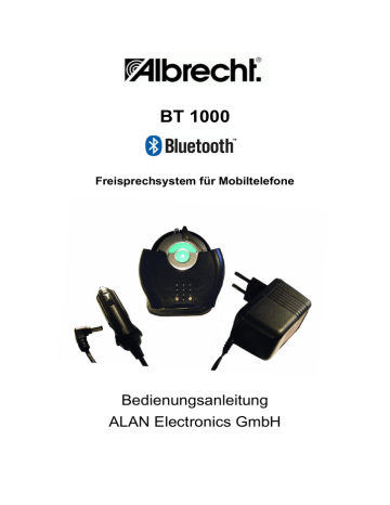Albrecht bt 1000 bluetooth Bedienungsanleitung | Manualzz