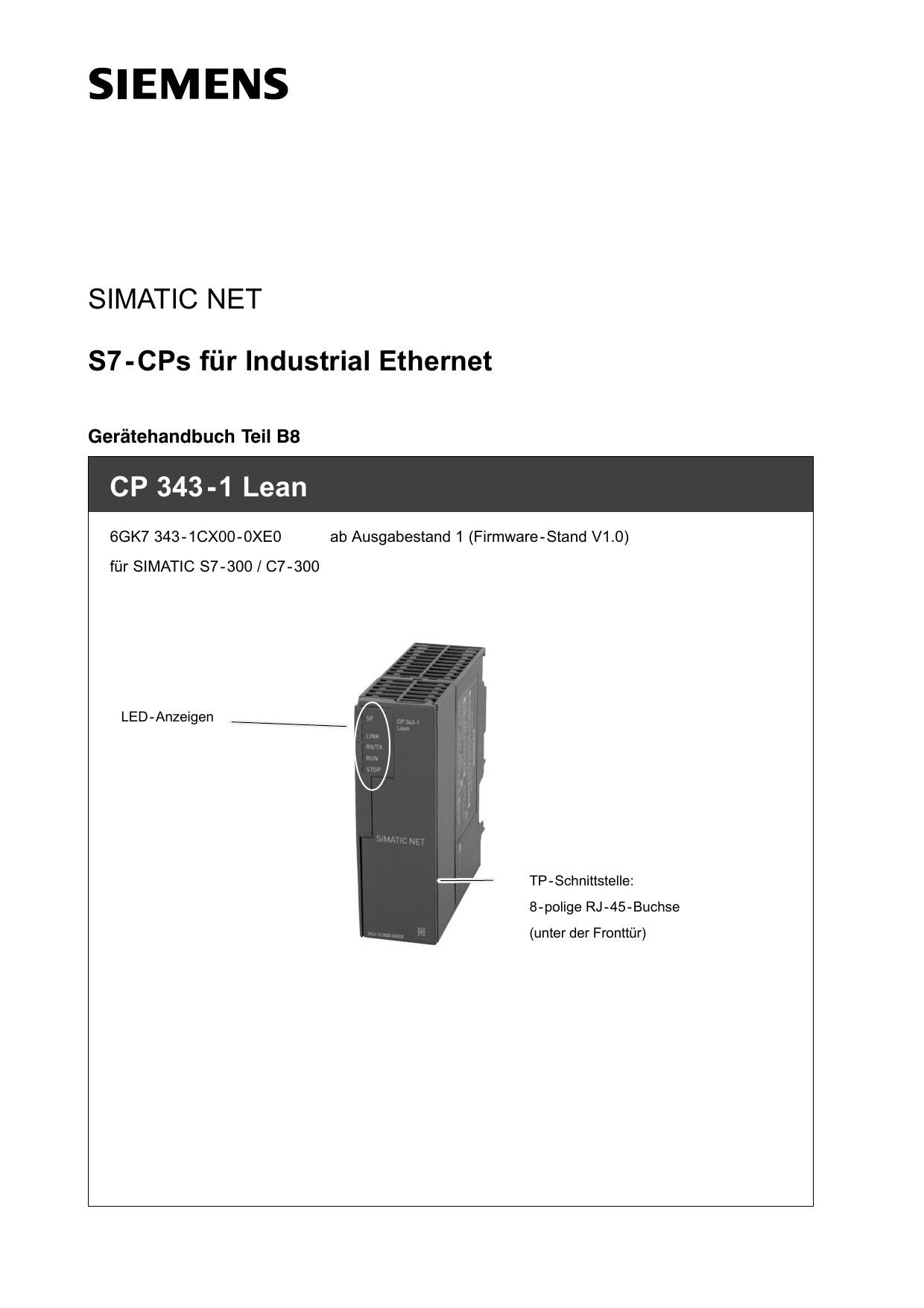 Siemens Ca 343 Series User Manual Manualzz