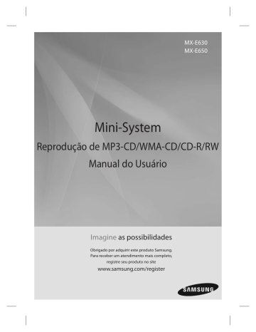Samsung | MX-E650 | Manual do usuário | Mini-System | Manualzz