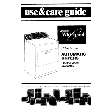 Whirlpool LE668OXS Operating instructions | Manualzz