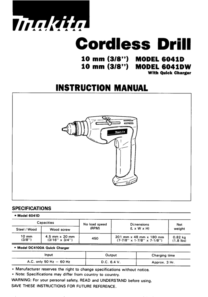 Country warning. Makita Battery.