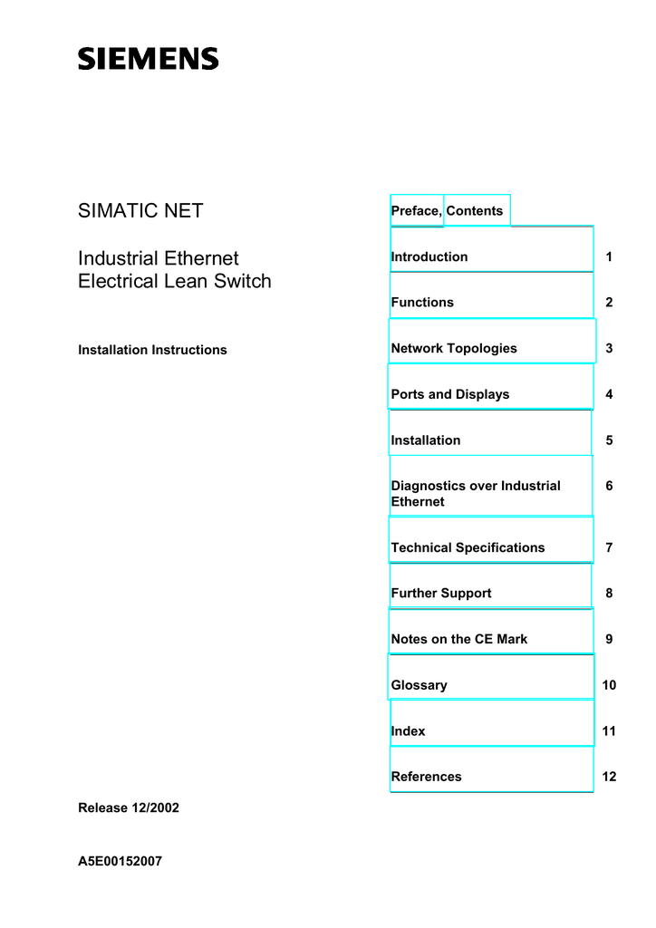 Siemens Electrical Lean Switch Specifications Manualzz