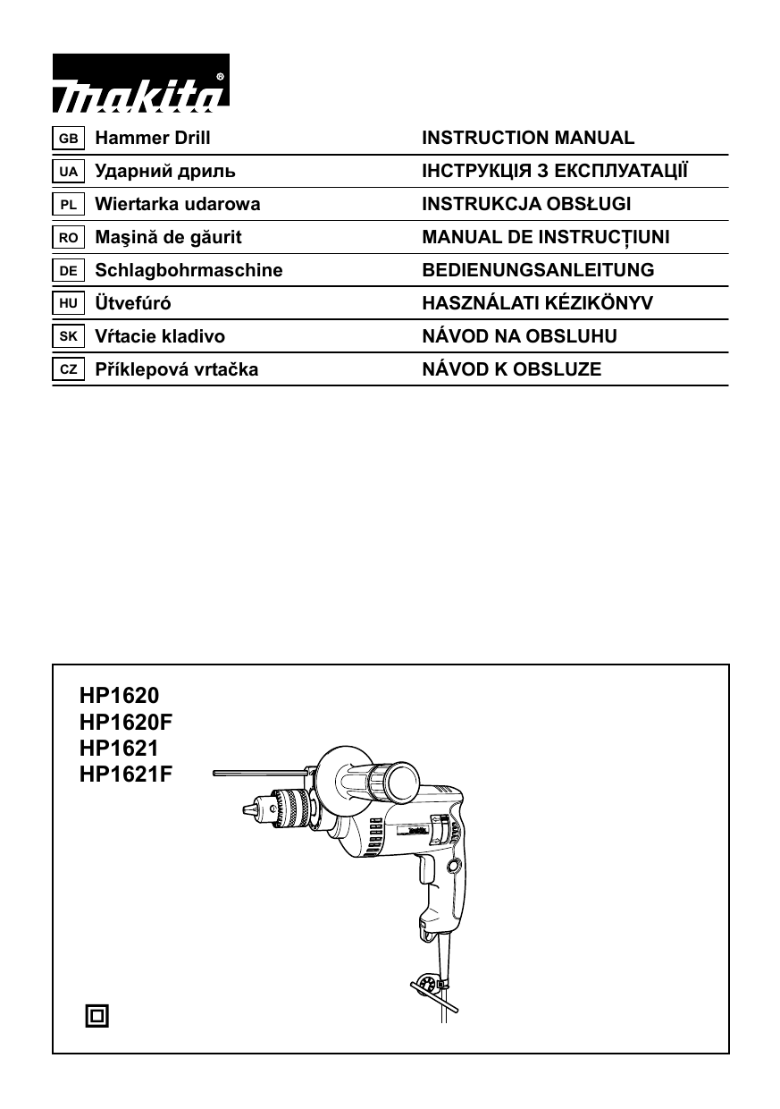 Makita HP1621F User manual | Manualzz