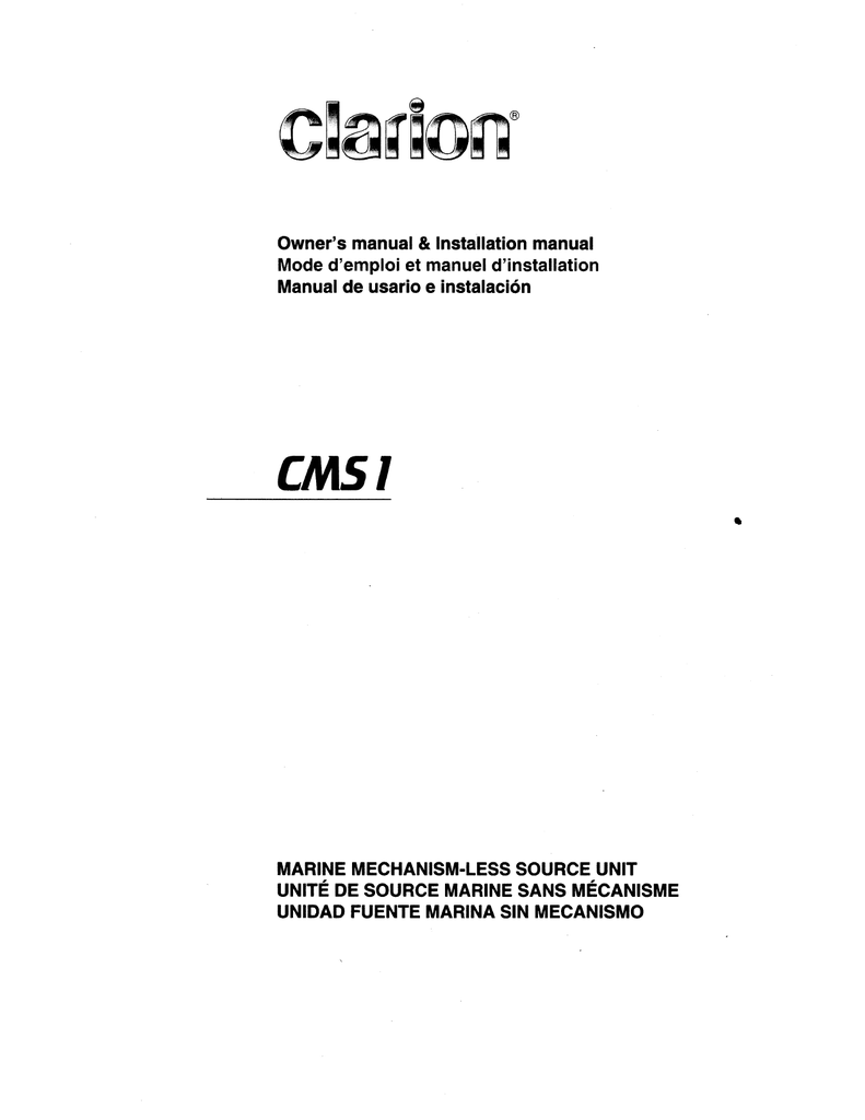 Clarion Dxz385Usb Wiring Diagram from s1.manualzz.com