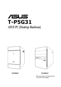 Asus T4-P5G31 Personal Computer User manual
