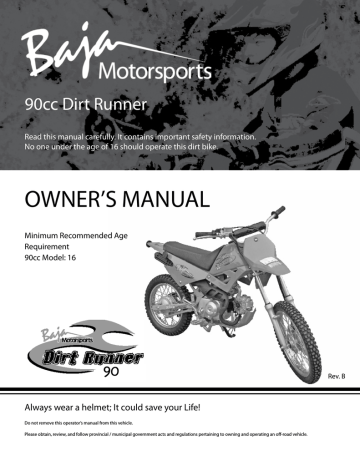 baja motorsports dirt bike