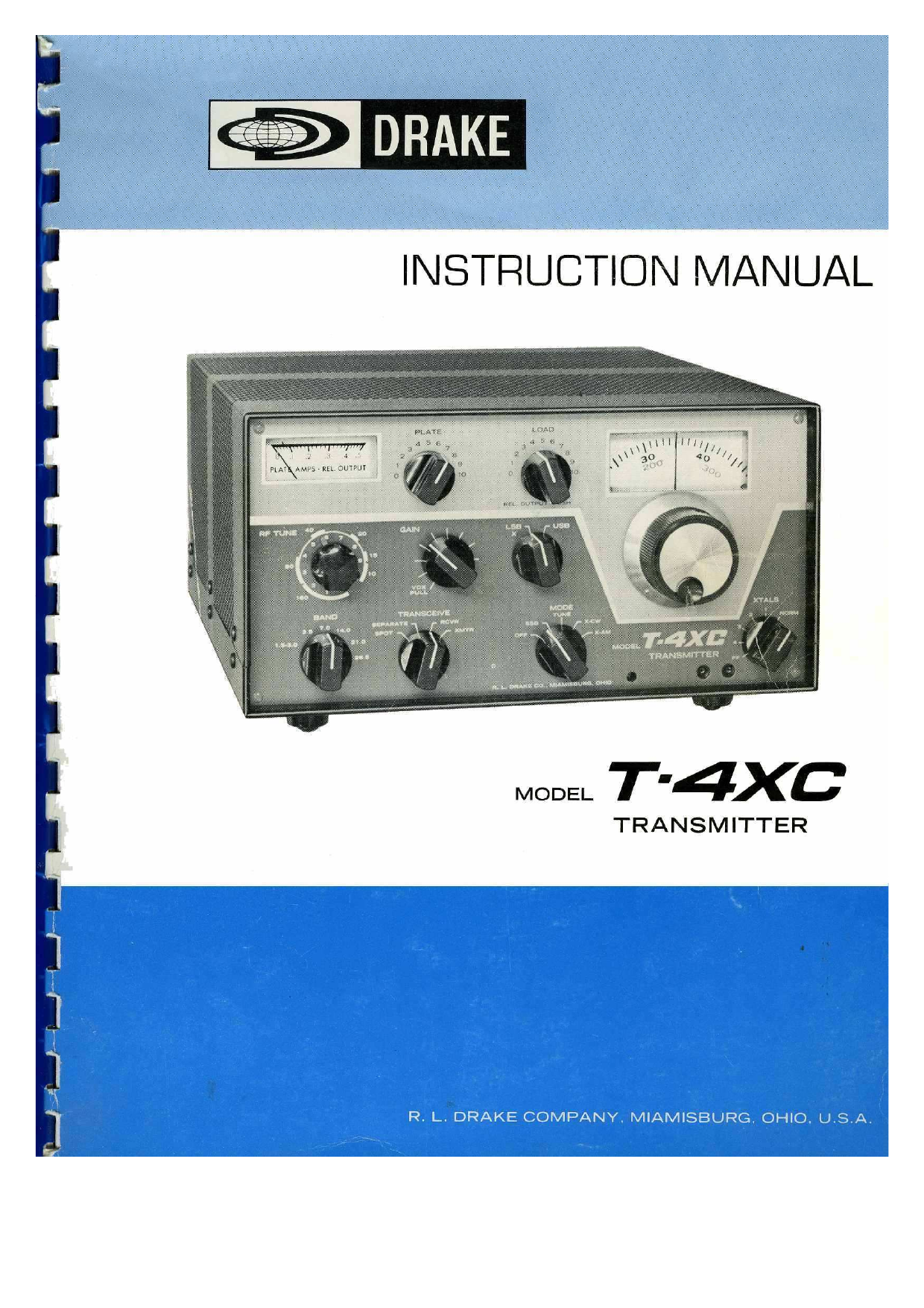 Drake T 4xc User Manual Manualzz