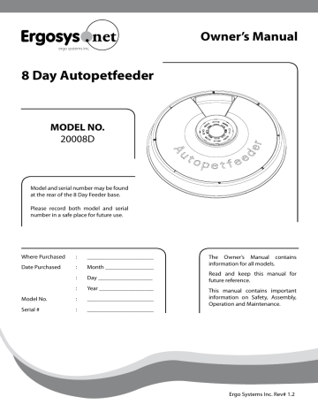 ergo auto pet feeder