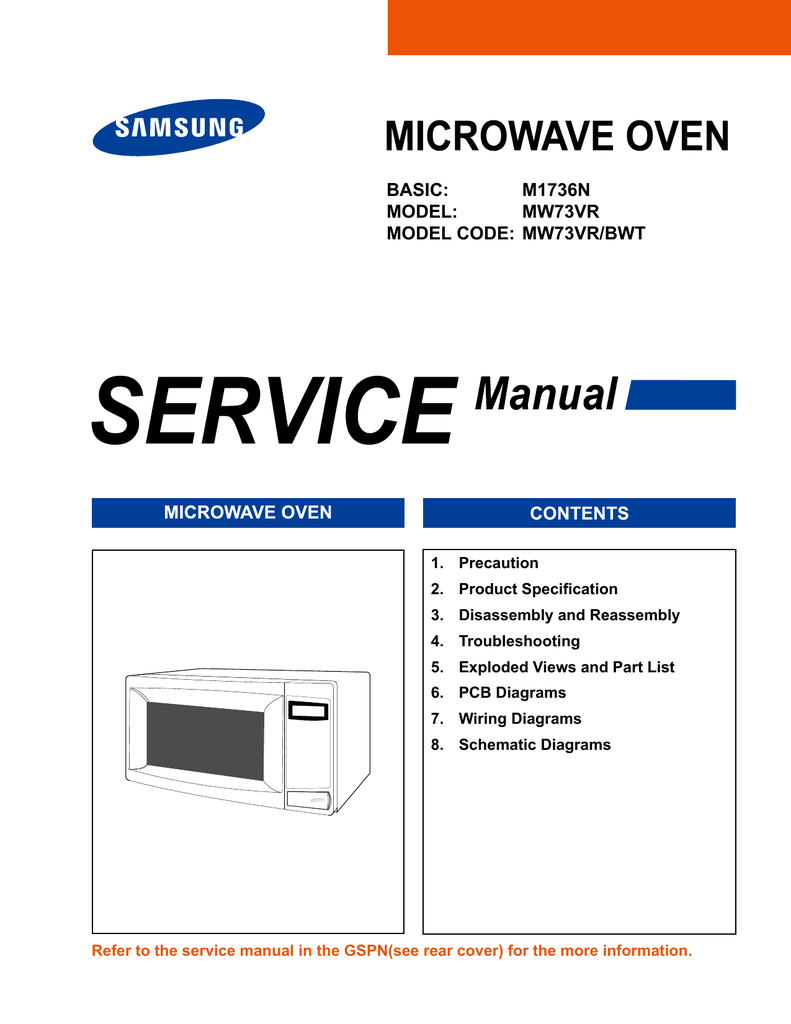 Samsung Microwave Oven Wiring Diagram Wiring Diagram