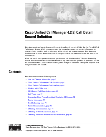 Datasheet | Cisco CallManager Release 3.0(10 Technical information | Manualzz
