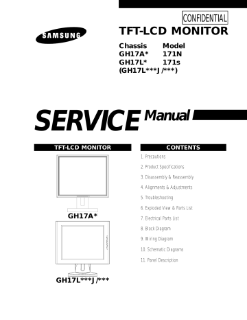 User manual | Samsung 171n - 171s 
