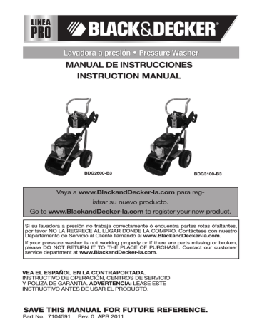 Black & Decker BDG3100-B3 Instruction manual | Manualzz