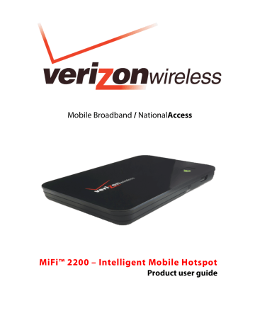 Novatel-Wireless MiFi2200-VZW User guide | Manualzz