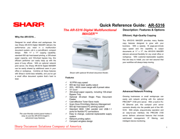 Sharp AR-5316 Service manual | Manualzz