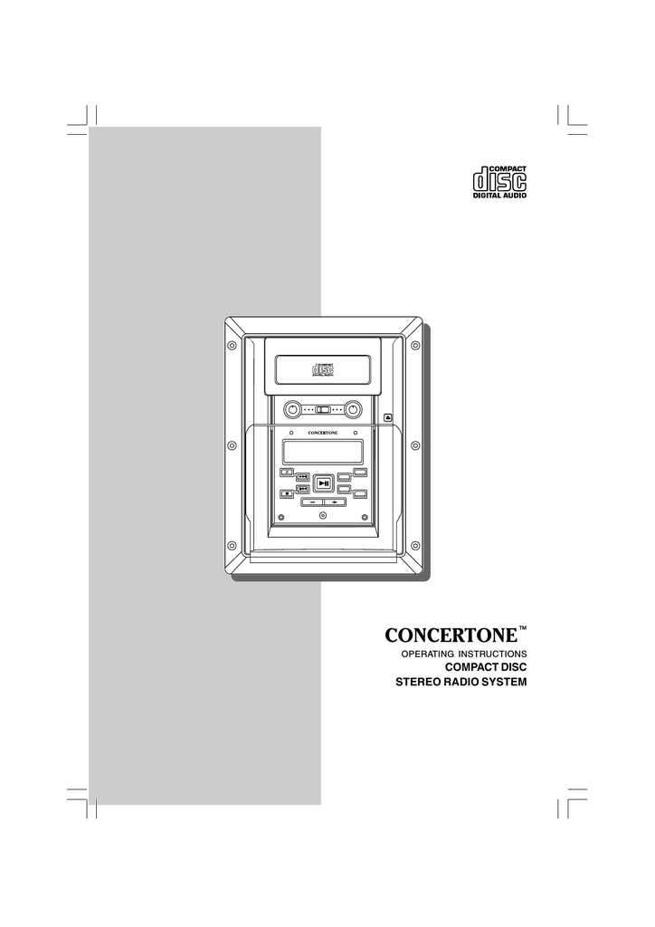Concertone wiring diagram wiring diagram mitsubishi wiring diagram concertone compact disc stereo radio system operating instructionsconcertone compact disc stereo radio system operating instructions manualzz