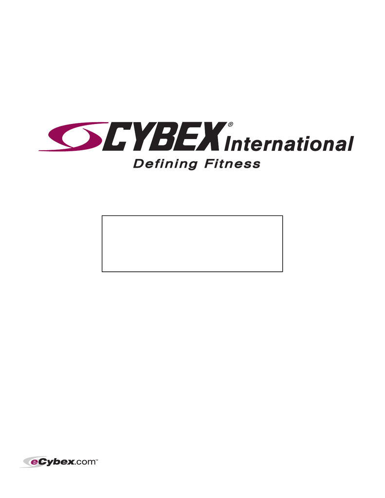 Cybex International Treadmill Physical Fitness Exercise Equipment Logo ...