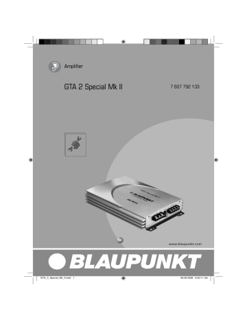 Blaupunkt gta 4 special mk ii схема