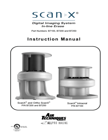 Air Techniques ScanX Ortho Instruction manual | Manualzz