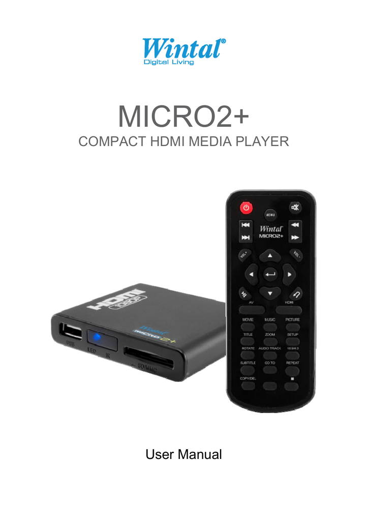 Wintal MICRO2+ User manual | Manualzz