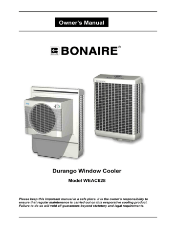 Bonaire durango window evaporative cooler best sale pump motor