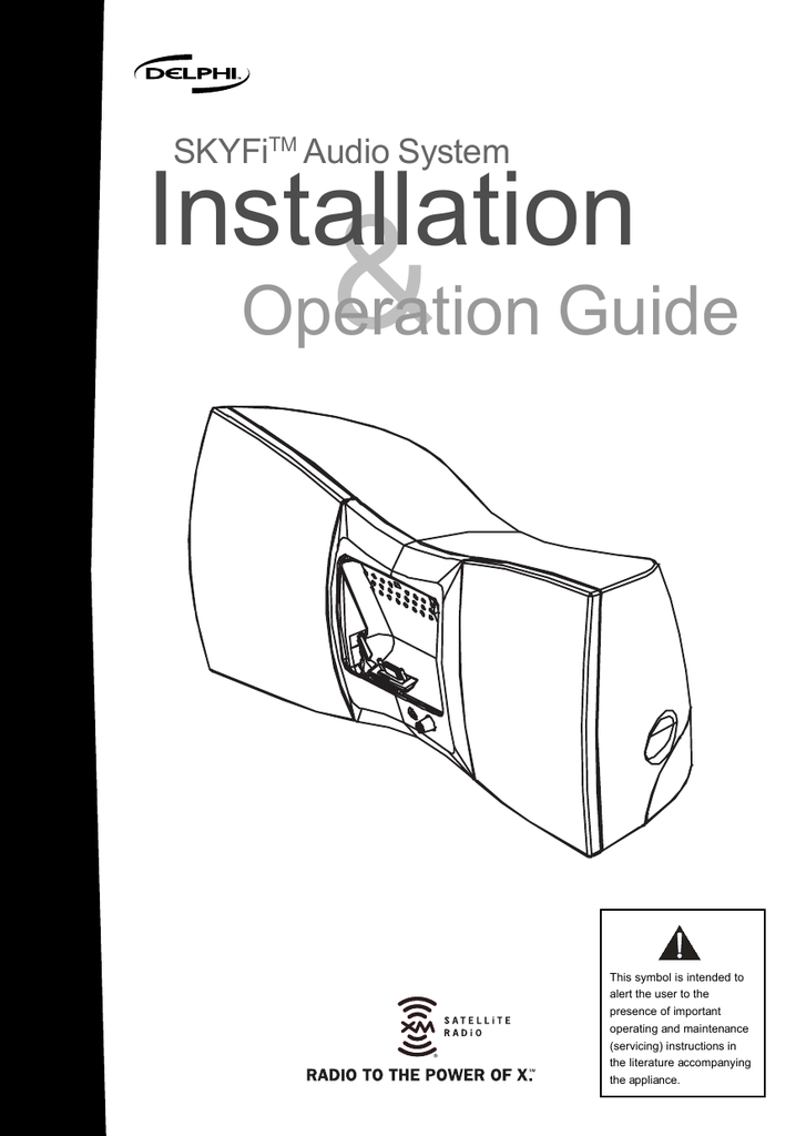 Delphi Skyfi Sa10001 Sa10001 Xm Skyfi Audio System Specification Manualzz