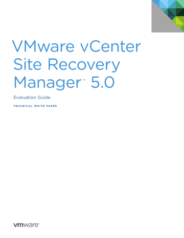 VMware vCenter Site Recovery Manager 5.0 Guide | Manualzz