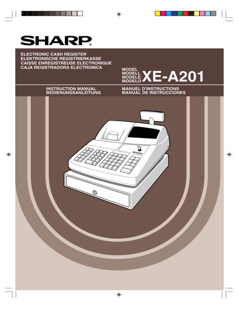 Sharp Xe 02 Electronic Cash Register User Manual Manualzz