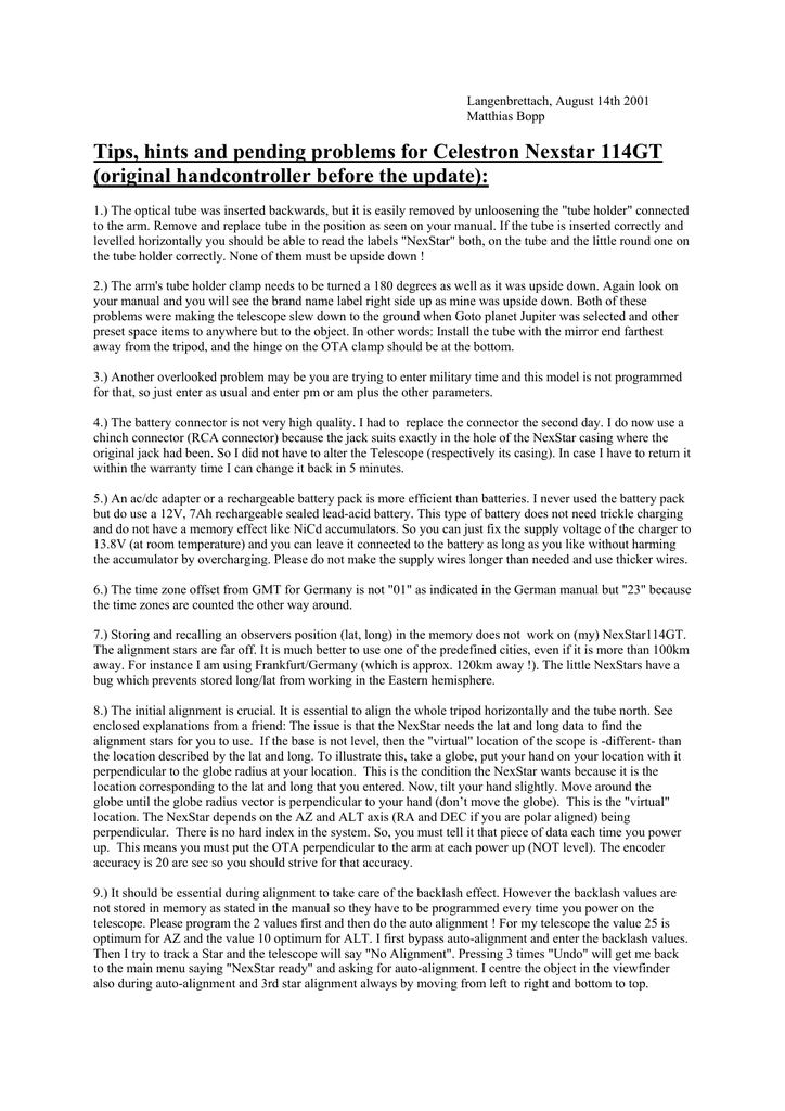 Celestron NexStar 114GT User manual | Manualzz