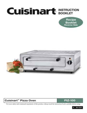 Cuisinart Piz 100 Pizza Oven Manual Manualzz