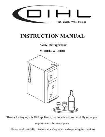 dihl wine cooler manual