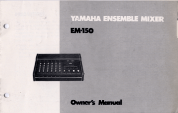 Yamaha EM-150 Owner's manual | Manualzz