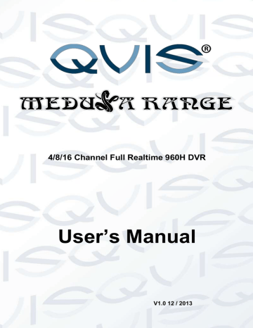 User's manual | CCTV Qvis DVR series User`s manual | Manualzz