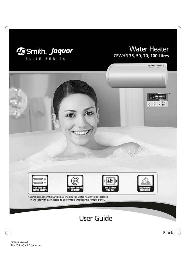 A.O. Smith Jaguar CEWHR User guide | Manualzz