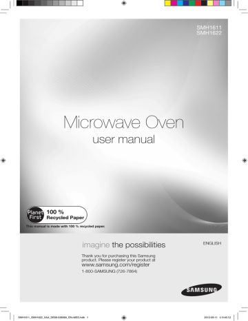 Samsung SMH1622W Microwave Oven User manual | Manualzz