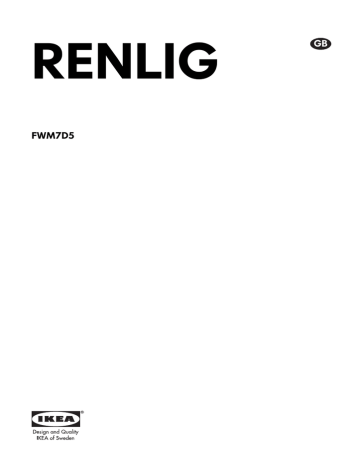 IKEA RENLIG FWM7D5 Technical data | Manualzz