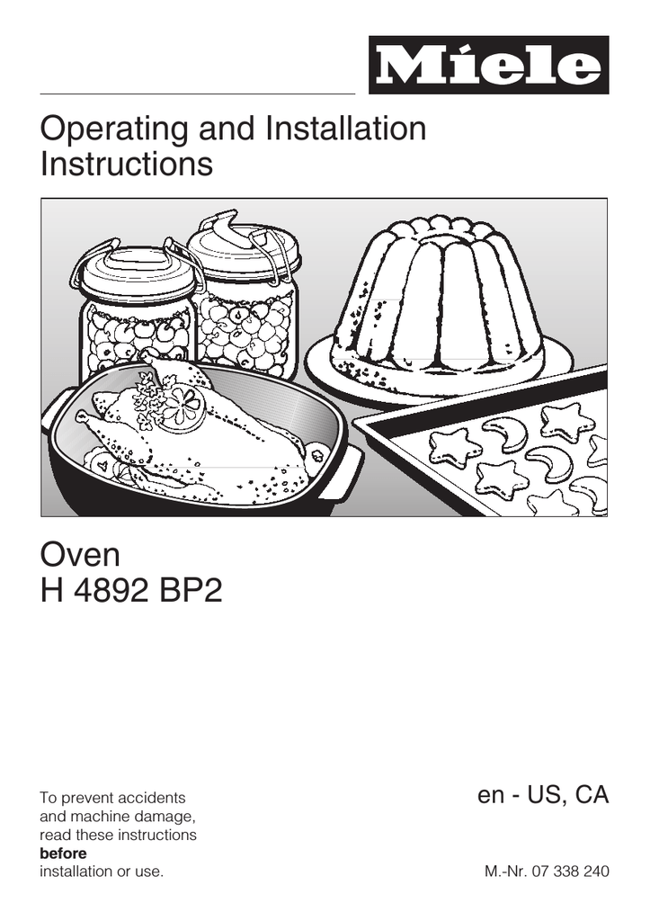 Miele H4892BP2 Operating instructions Manualzz