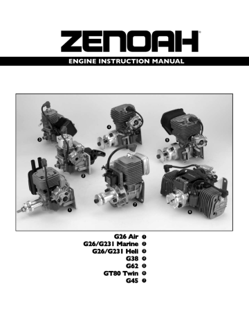 Zenoah G45 & G62 Exhaust/Muffler Gasket 2 Pack NIP
