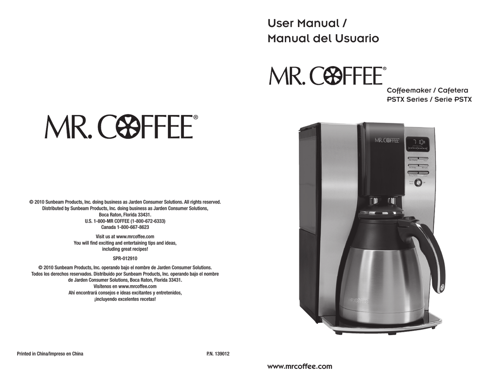 Mr. Coffee BVMC-ECMP1001R User manual | Manualzz