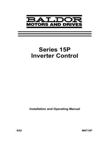 Baldor 15P Series Specifications | Manualzz