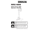 Uniquip Endura FSTL1000 Operator's Manual