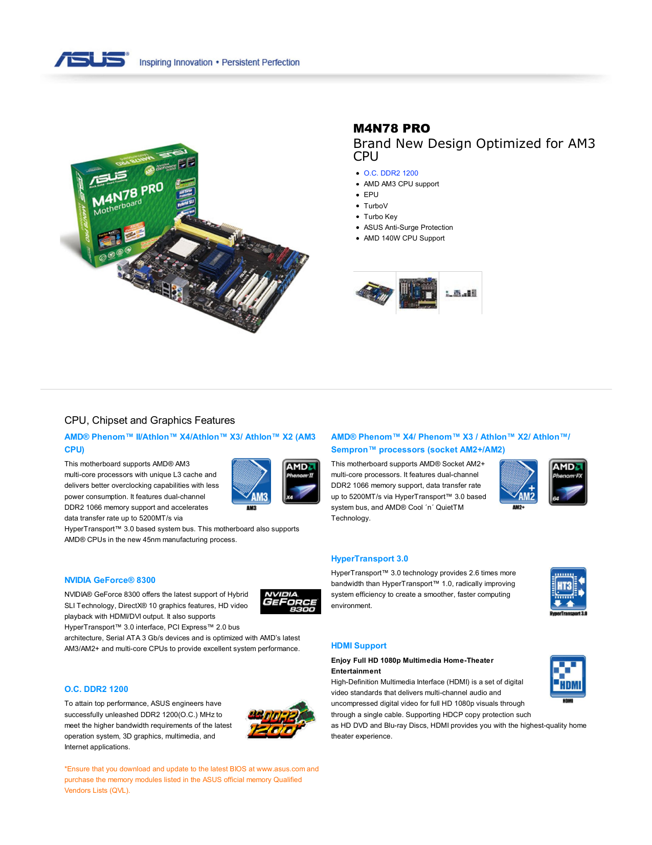 Asus M4n78 Pro Motherboard Atx User Manual Manualzz