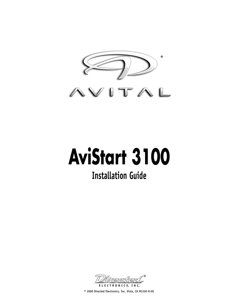 Avital 3100 Wiring Diagram - Wiring Diagram