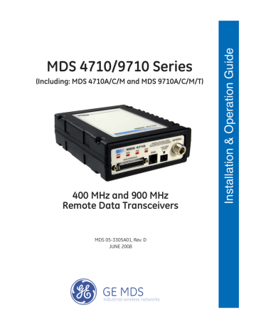 OEM  Microwave Data Systems DSP High Performance Data Transceiver MDS 9710 HL 