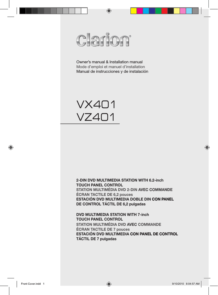 Clarion Vx401 2 Din Dvd Multimedia Station Manual Manualzz Clarion Vx401 2 Din Dvd Multimedia, Clarion Vx401 Wiring Diagram