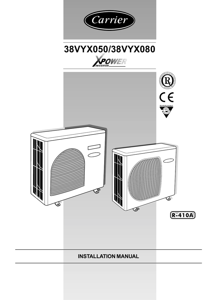 Carrier fa4bnf030 manual