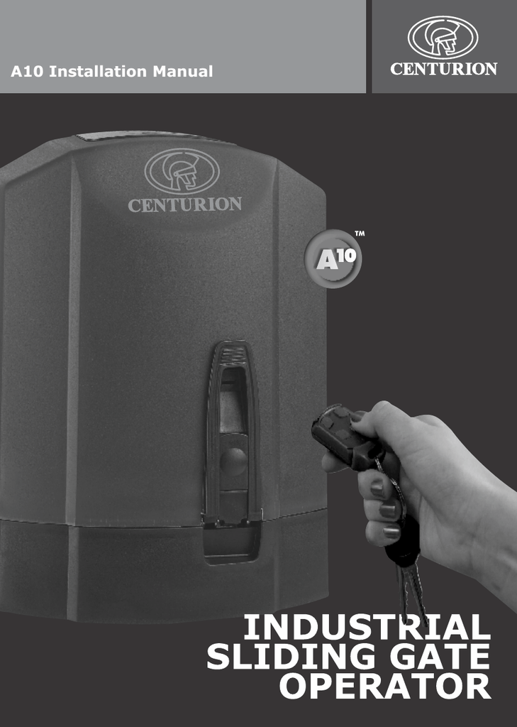 centurion a10 programming manual Centurion a10 installation manual | manualzz. Com.